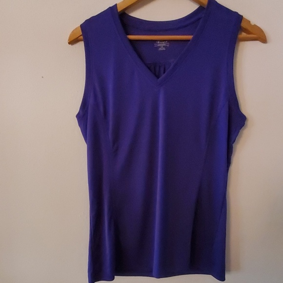 Champion Tops - Champions Loose Ample Purple Tank Top - L Champion Tops - Champions Loose Ample Purple Tank Top - L